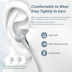 USB C Headphones for iPhone 18 Pro Max 17 16 15/Galaxy S26 FE Wired Earbuds - Sky-Grey view 4