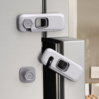 5 Pack Child Proof Refrigerator Lock, QYESWHSR Fridge Locks for Kids with Sticky Adhesive Pads, Child Safety Locks for