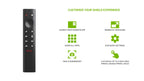 NVIDIA Shield Remote; Voice Search, Motion-Activated, Backlit Buttons, Customizable Menu (additional view 1)