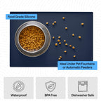 GORILLA GRIP Dog Food Mat, 100% Waterproof Silicone