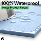 GORILLA GRIP Dog Food Mat, 100% Waterproof Silicone