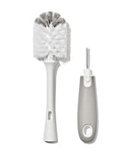 OXO Tot Baby Bottle Brush with Nipple Cleaner, – Gray (62122400T3)