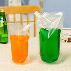 OHMAXHO Plastic Reusable Drink Pouches for Adults - A【8OZx4PCS+16OZx4PCS】 view 6