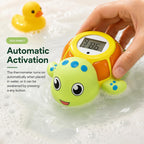 Sea Turtle Water Proof Baby Bath Thermometer Used for Infant Baby Bath - green view 4