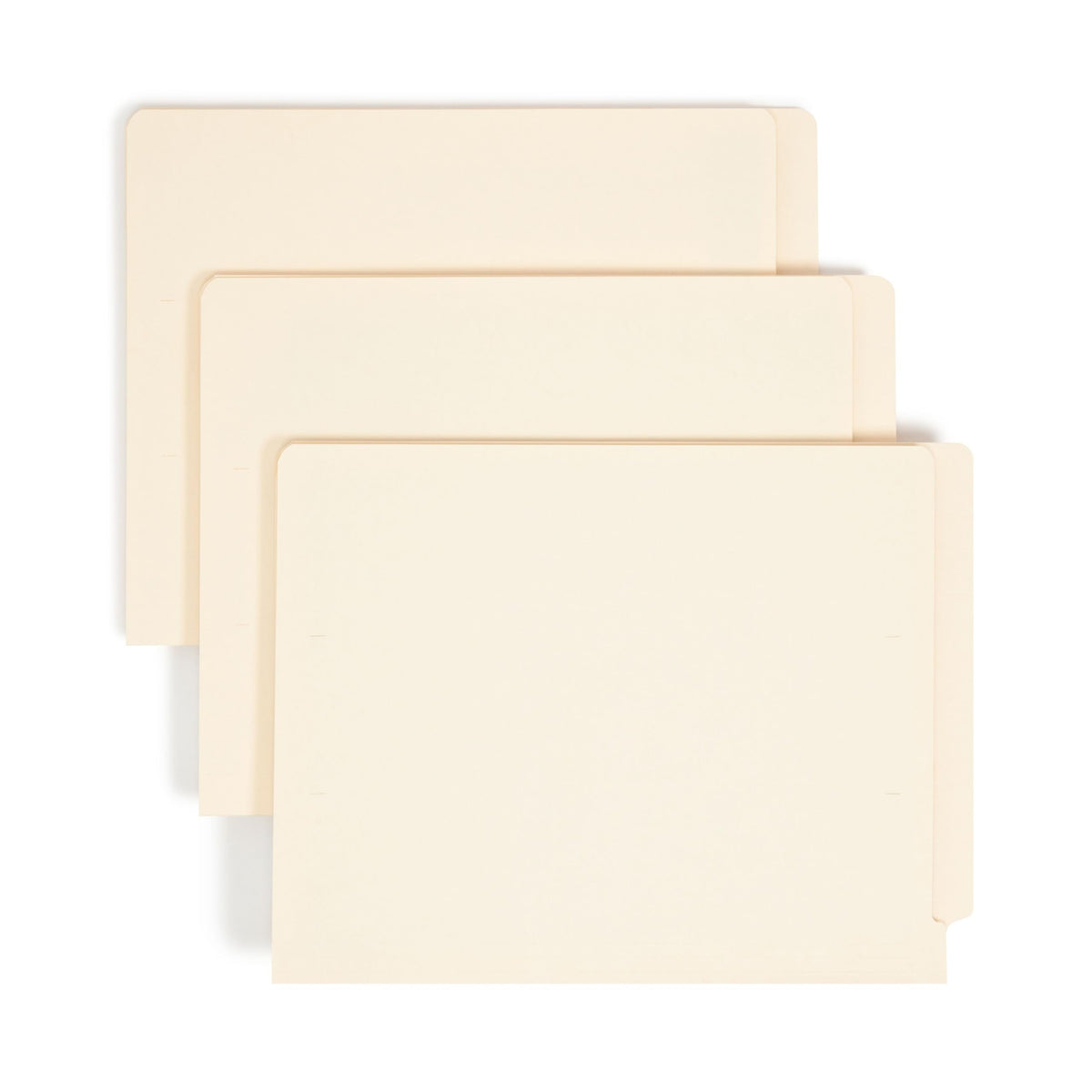 Smead Shelf-Master End Tab File Folders, 100 Count, Manila, Reinforced Straight-Cut Tabs
