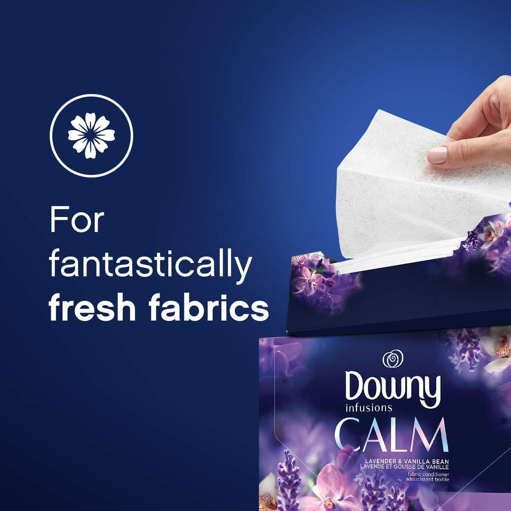 Downy Fabric Softener Sheets, Botanical Mist, 105 Ct, Pack of 2