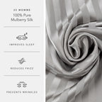 Fishers Finery 25mm 100% Pure Mulberry Silk Pillowcase