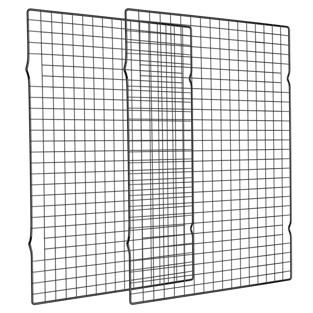 BRIOUT Cooling Rack for Baking - Black / 16"x10"-2PC