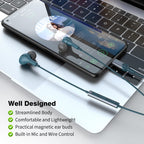 USB C Headphones for iPhone 18 Pro Max 17 16 15/Galaxy S26 FE Wired Earbuds - Lake-Blue view 5