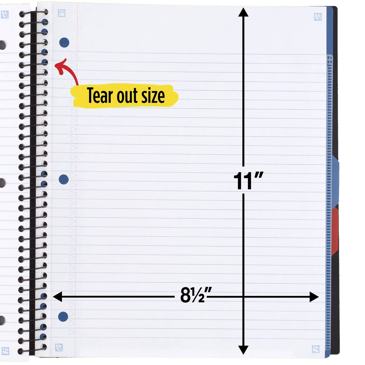 Five Star Advance Spiral Notebook + Study App - Black view 6