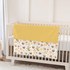 Bee Floral Baby Blanket Soft Mink Dotted Backing Double Layer Swaddle Receiving Blanket 30x40 - Wildflowers view 4