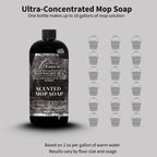 Lapew Luxury Floor Cleaner Concentrate for Mopping Tile, Laminate, Vinyl & Hardwood | Streak-Free, Low-Foam | 36 oz