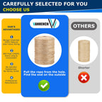 Vanhench 805FT Natural Jute Twine String, Bulk Hemp Jute Rope Cord Twine for Crafts Gardening, Gift Wrapping, Wedding