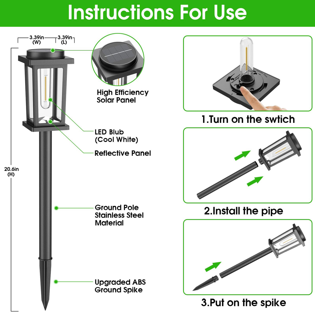 Melunar Solar Pathway Lights - view 9