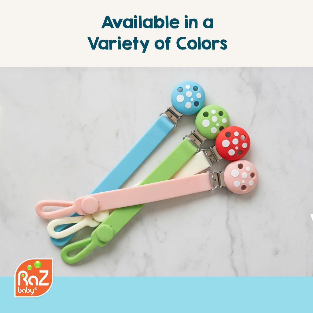 RaZbaby Chompy Silicone Pacifier Holder Clip - view 9
