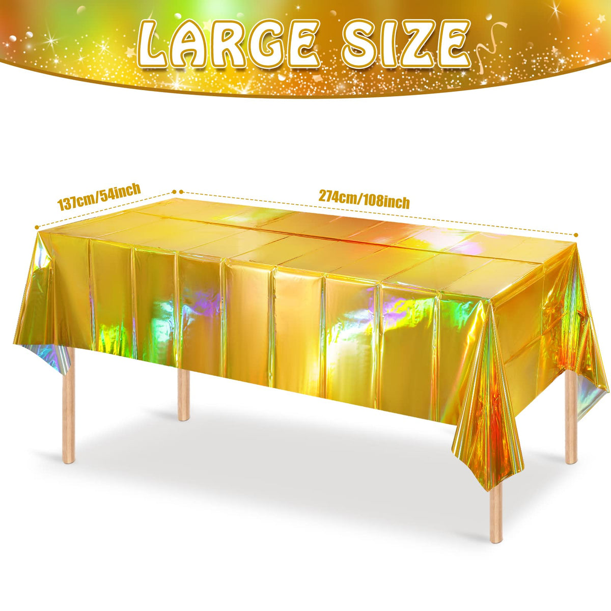 Funny Laser Tablecloth - Gold / 1 view 1