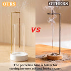 CEREMONY Incense Holder - Ceramic Bottles Round Beige view 4