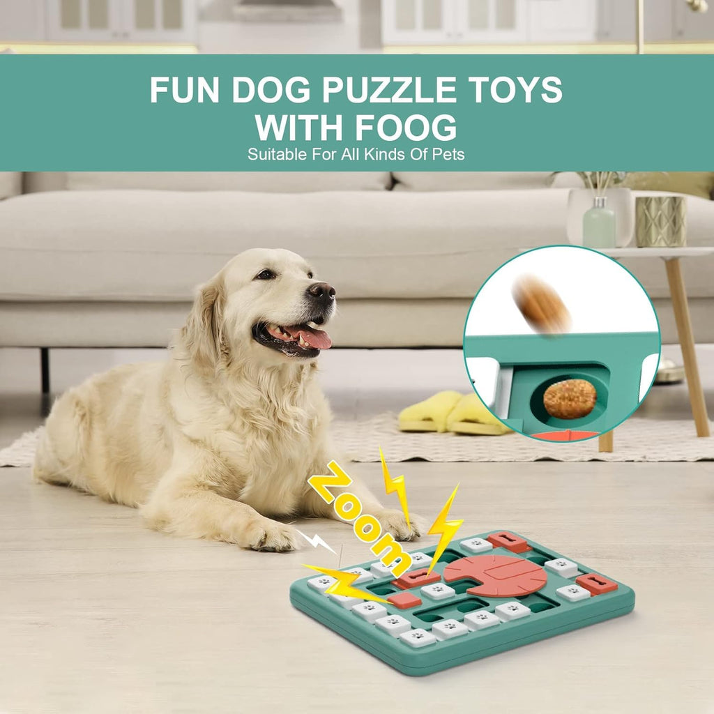 PETSTA Dog Puzzle Toys, Treat Dispensing Dog Enrichment Toys for IQ Training and Brain Stimulation, Interactive