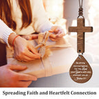 Cross for Car Mirror Hanging Christian Gifts for Men