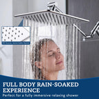 G-Promise Inch All Metal Rain Shower Head with Handheld