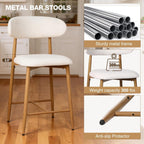 Furniliving 26‘’ Counter Height Bar Stools Set of 2