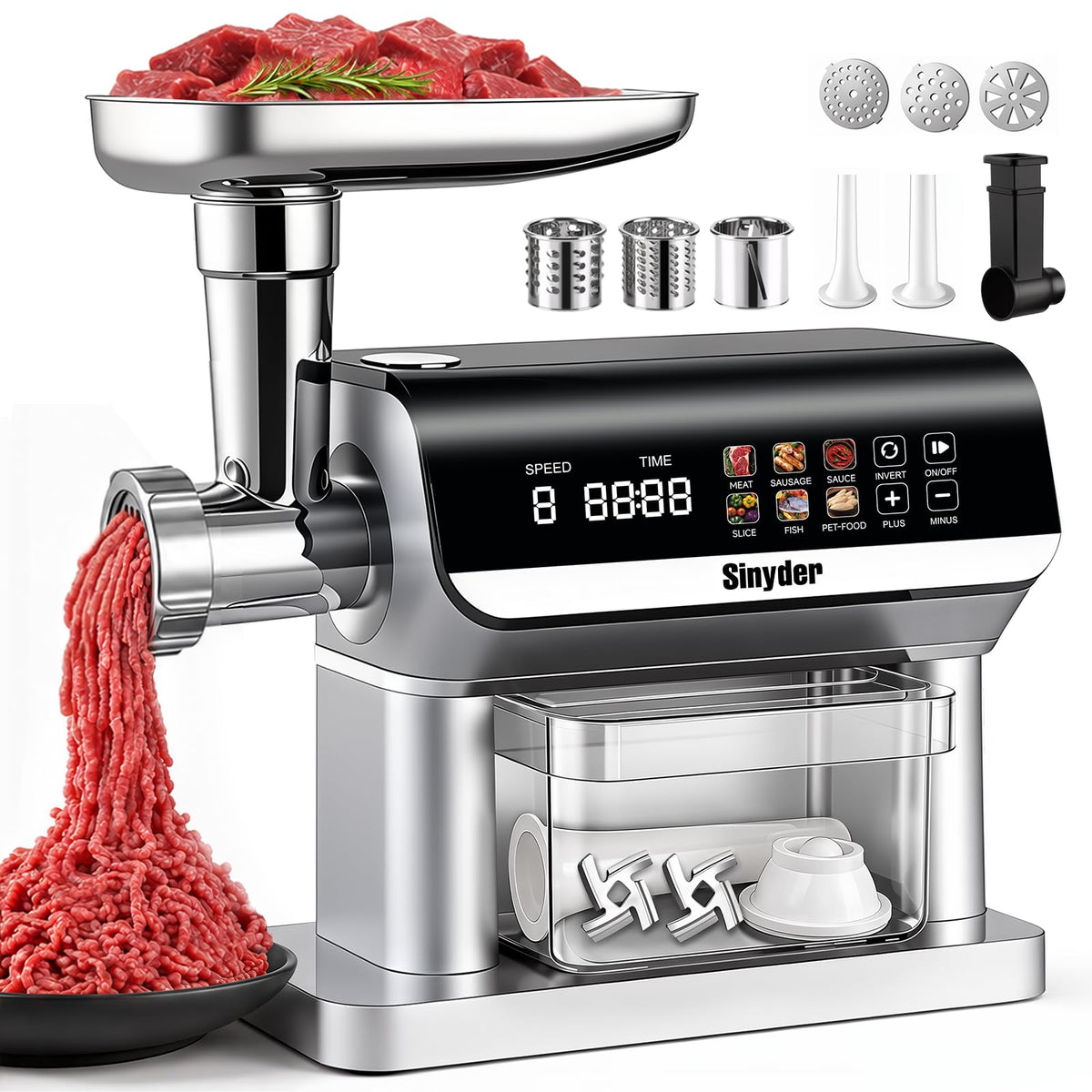Sinyder Electric Meat Grinder 3500W - Little Black