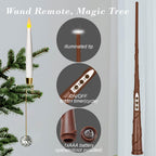 Leejec 10-Pack Christmas Tree Candles, Wand Remote, Crystal Ball Hooks (additional view 2)