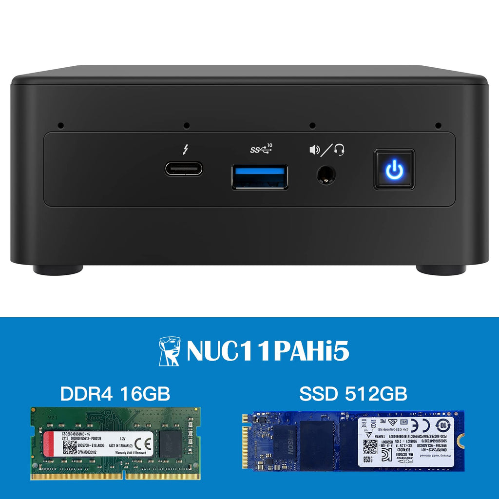 Intel NUC 11 Panther Canyon NUC11PAHi5 Mini PC Computer,16GB RAM 512GB SSD (NUC11PAHi5 16GB+512GB)