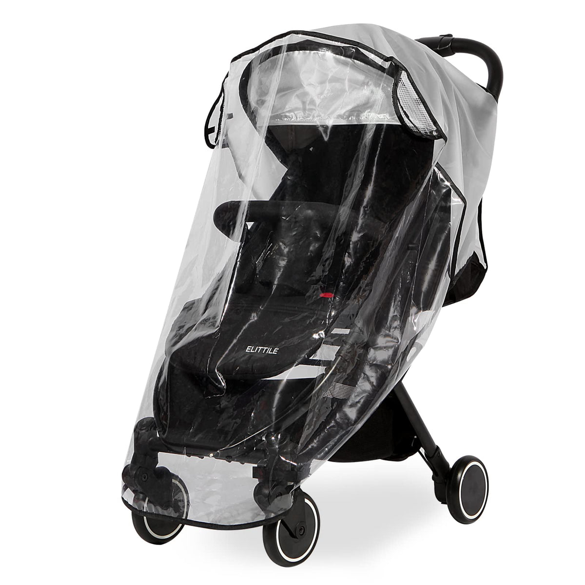 Clear Stroller Rain Cover, Universal Travel Weather Shield Breathable Baby Stroller Rain