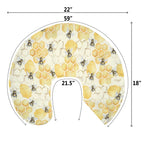 Nursing Pillow Covers for Boy Girl Bees - Honey view 8