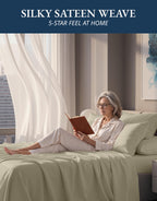 Lane Linen 100% Egyptian Cotton Ultra Soft Sheets - 41: Swiss Dot - Linen view 4