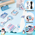 10Pcs Magnetic Bookmarks Book Mark Clips Page Markers for Reading - Cozy Winter view 2