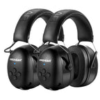 PROHEAR 037 2 Pack Bluetooth 6.0 Hearing Protection Headphones with Rechargeable, 30dB SNR Safety Noise Reduction Ear