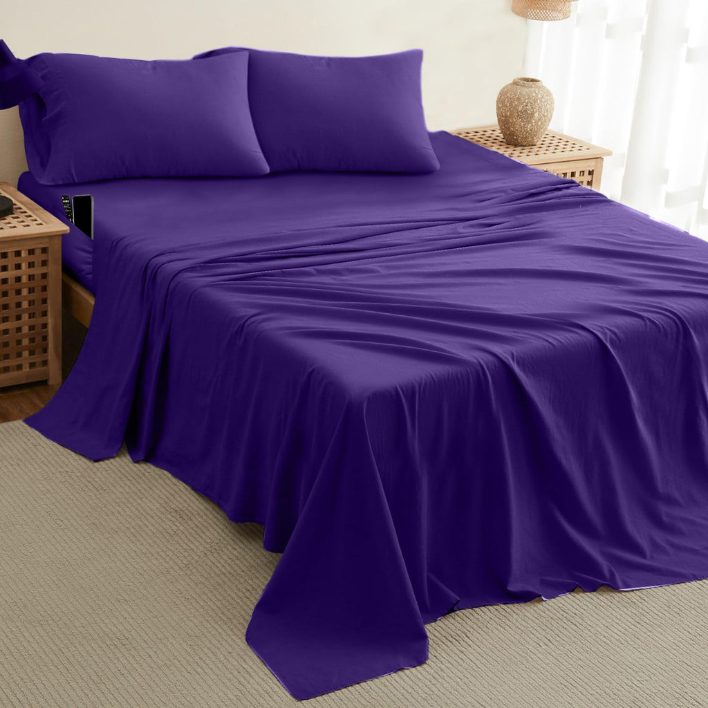 DREAMCARE Sheet Sets - 08 - Purple / King view 9