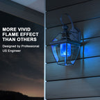Hompavo 【Upgraded Flame Light Bulbs for Home Decor with Upside Down Effect (HPFLAB-US-FT) (Pack of 2)