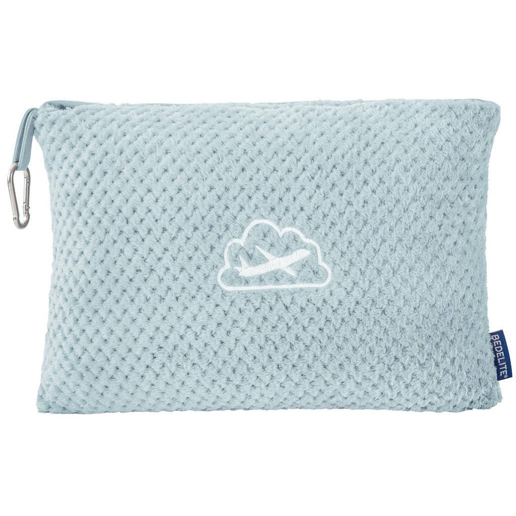 BEDELITE Travel Blanket with Bag, Jacquard Fleece Blanket 65"x40" - Blue
