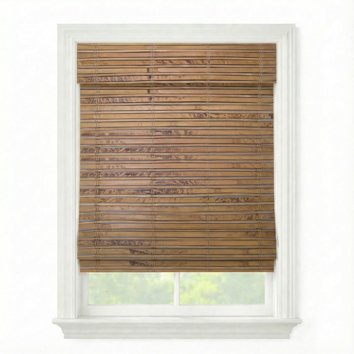 Cordless Woven Wood Roman Shades