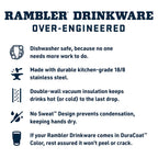 YETI Rambler 20 oz Tumbler, Stainless Steel, Vacuum Insulated with MagSlider Lid, Cape (additional view 3)
