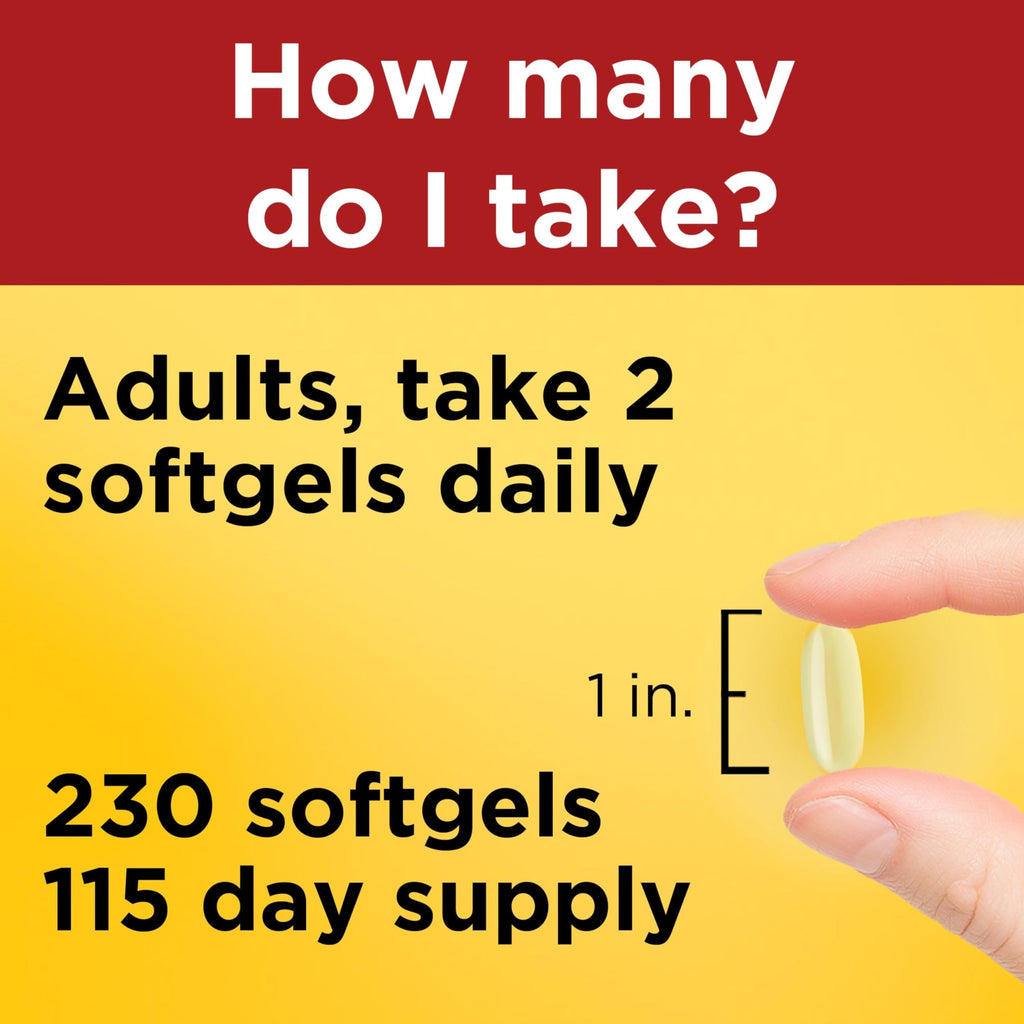 Nature Made Fish Oil Omega-3 1200mg Softgels