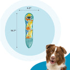 Outward Hound Tough Skinz Durable Squeaky Dog Toy with Two Tough Layers, Snake, Blue (additional view 4)