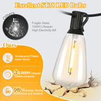 Brightever Outdoor String Lights