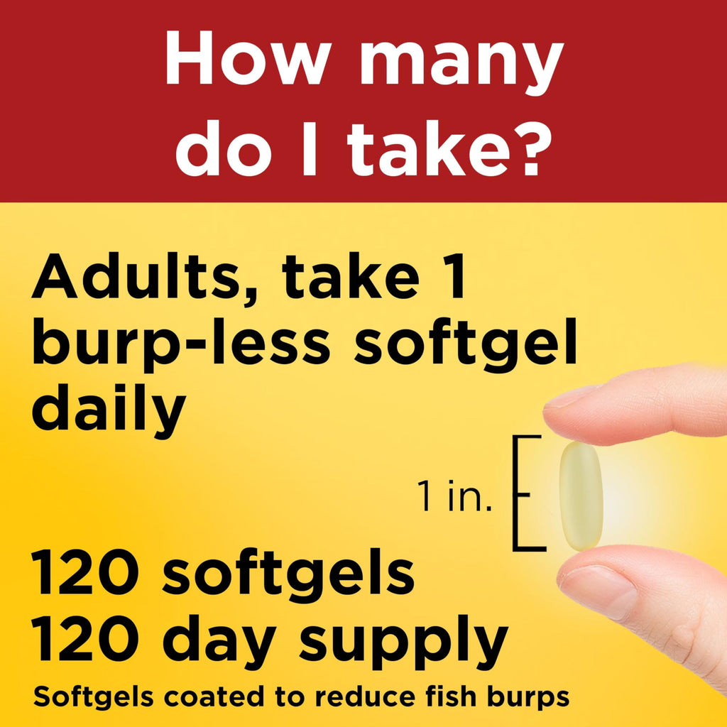 Nature Made Fish Oil Omega-3 1200mg Softgels