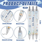 EYNDYN 145 Pieces Baby Shower Favors Ballpoint Pens and Keychains Gifts Bulk Retractable Pens Gender Reveal Cards Souvenirs - 72 / Sea view 1