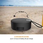 INSMY C12 IP67 Waterproof Shower Bluetooth Speakers,Portable Small Speaker - Black view 7