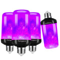 Hompavo 【Upgraded Flame Light Bulbs for Home Decor with Upside Down Effect (HPFLAB-US-FT) (Pack of 4)