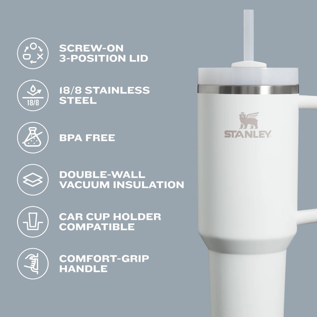 STANLEY Quencher H2.0 Flow State Tumbler, 30 oz, Shale