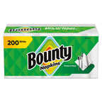 Bounty Paper Napkins, White, 200 Sheets per Pack, Pack of 42 (34885PK)