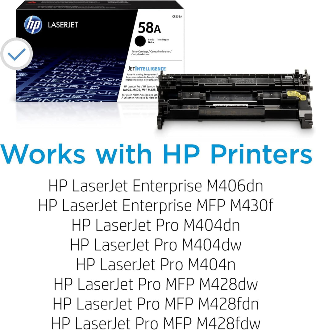 HP 58A (CF258AD1) Original Cartridge Black Toner 2-Pack for M404/M406/M428