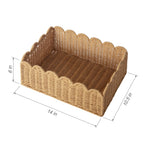 Quincry Scalloped Wicker Shelf Basket - view 7