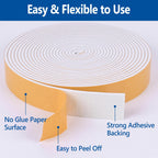 Weather Stripping Door Seal White - 1/2in x 1/4in x 52Ft view 2